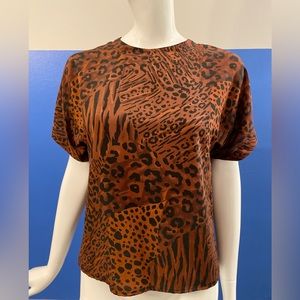 Vintage Che Studio Animal Print Top